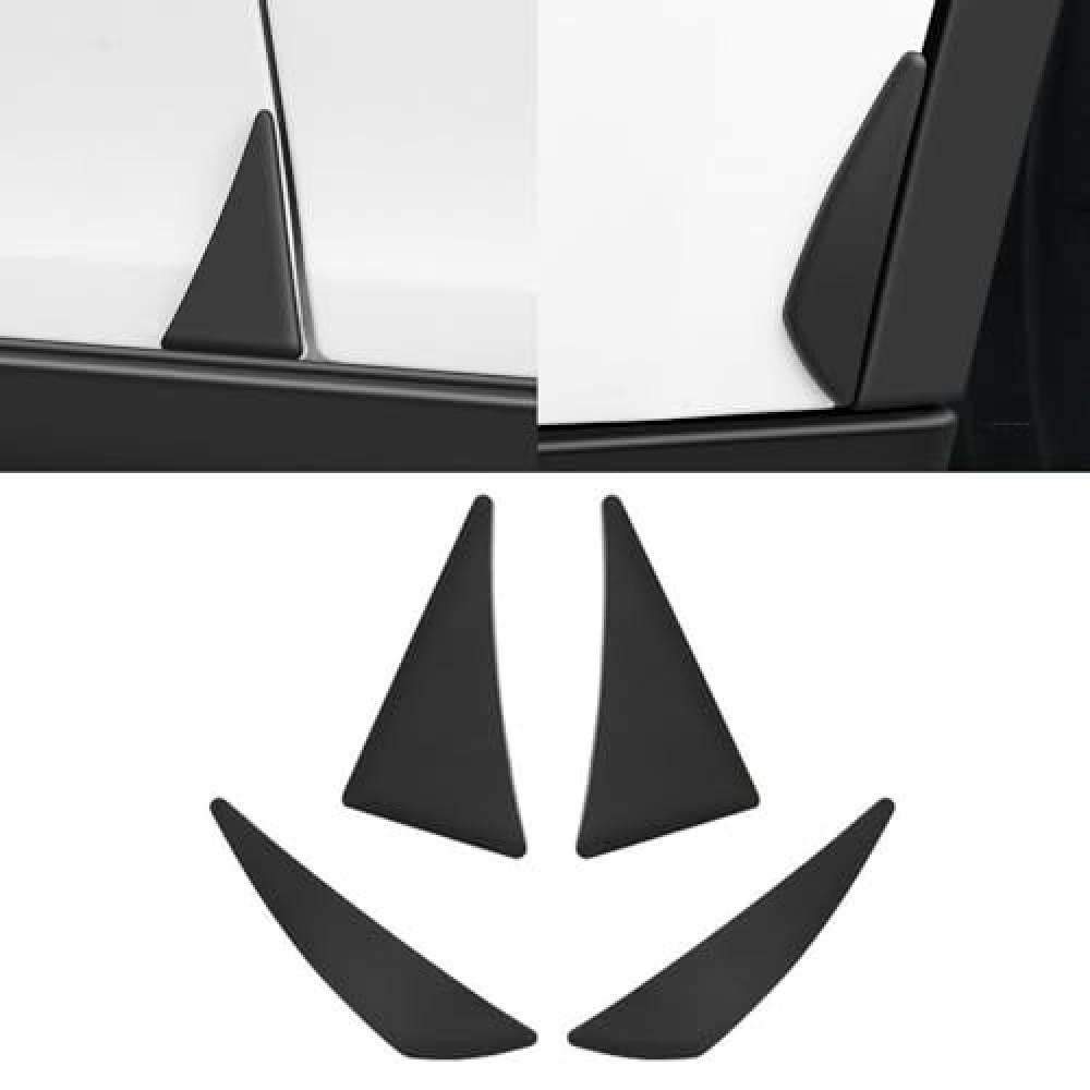 Car Front Rear Door Corner Bumper Guards Strip for Tesla Model Y 2021-2024 Exterior Accessories Black