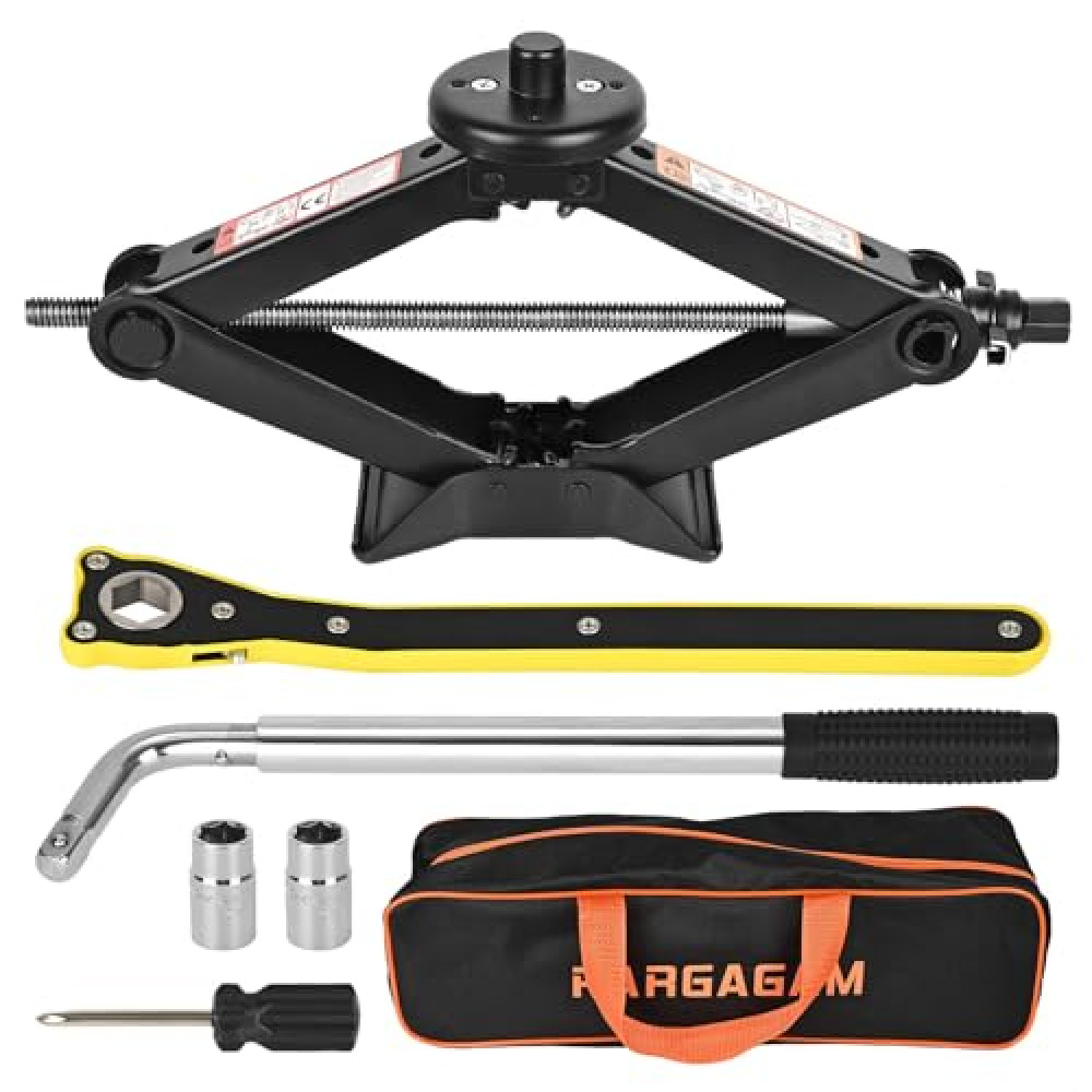 Car Jack Kit for Tesla Model 3/S/X/Y – 2.5 Ton Scissor Jack with Tesla Jack Pads & Tesla Tire Repair Kit for Spare Tire Changing and Repair Tools Jack Fiyatı