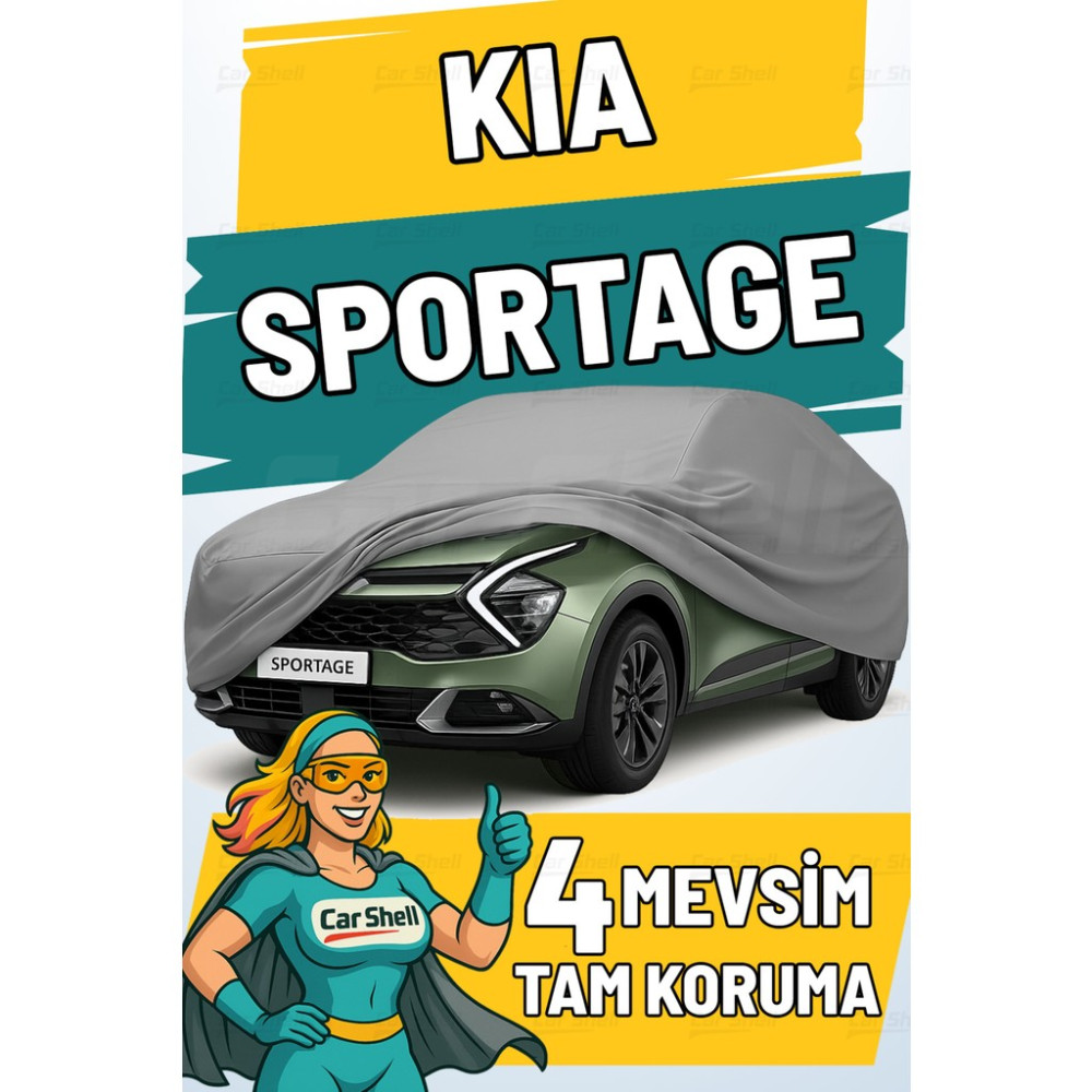 Car Shell Kia Sportage Uyumlu Araba Brandası Su ve Güneş Geçirmez Çizilmez Miflonlu Örtü Oto Örtü Diğer Fiyatı