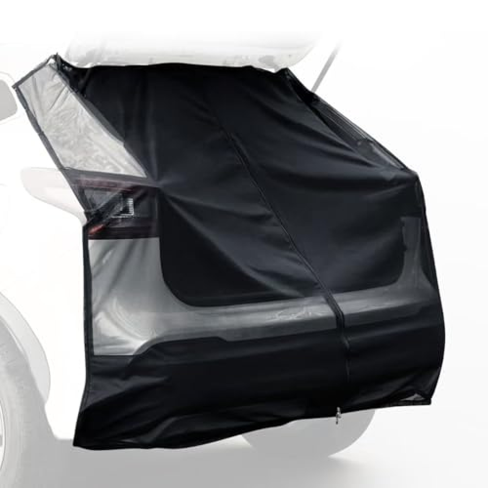 Car Tailgate Mesh Screen 68.5"x59", Magnetic Car Net for SUV Camping, UV & Bug Protection, Portable Mesh Screen for SUV, MPV, Car Camping Accessoires, Black