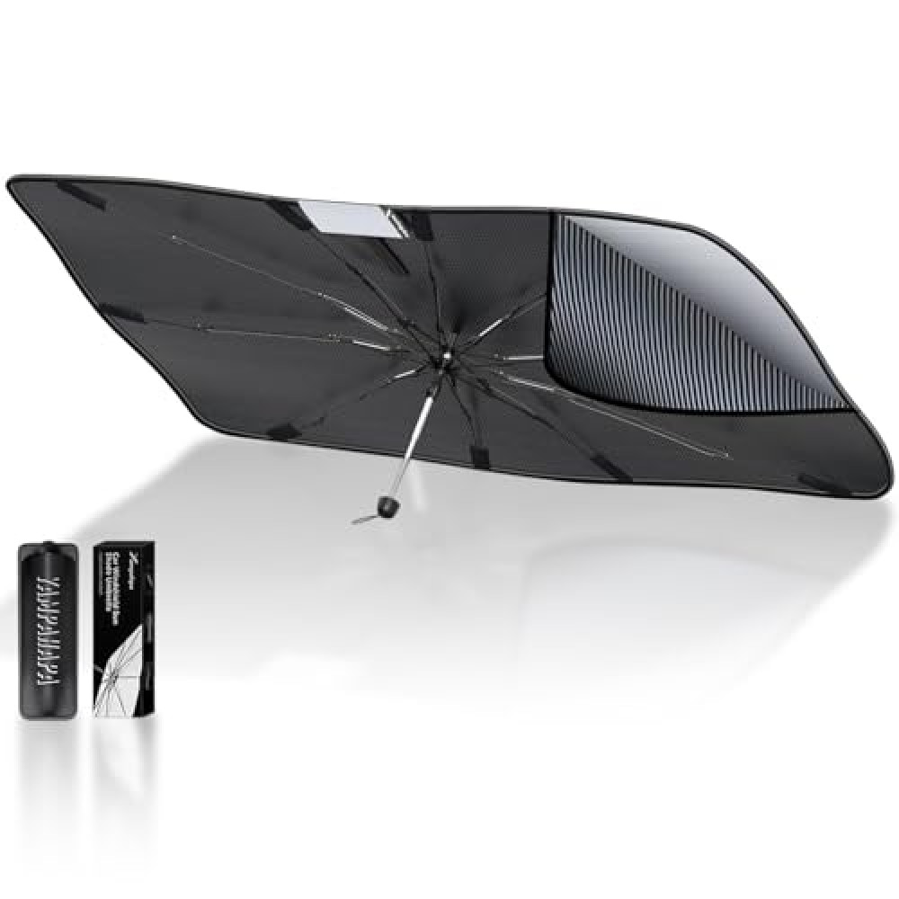 Car Windshield Sun Shade Umbrella, Car Sun Shade Windshield for Auto Trucks Sedan SUV Keeps Vehicle Cool Heat Insulation (DD-01)