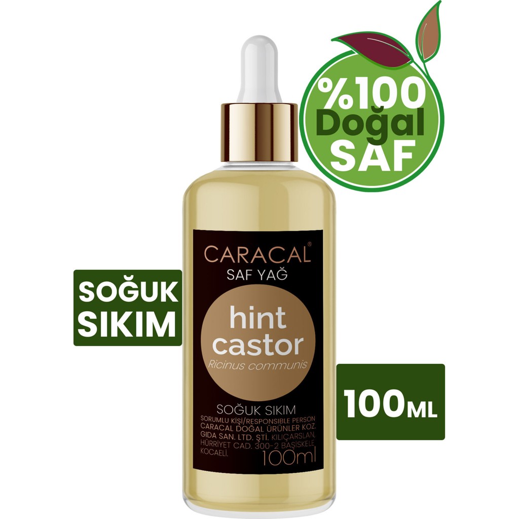 Caracal %100 Saf Doğal Hint Yağı Soğuk Sıkım Castor Oil 100 ml Diğer Fiyatı