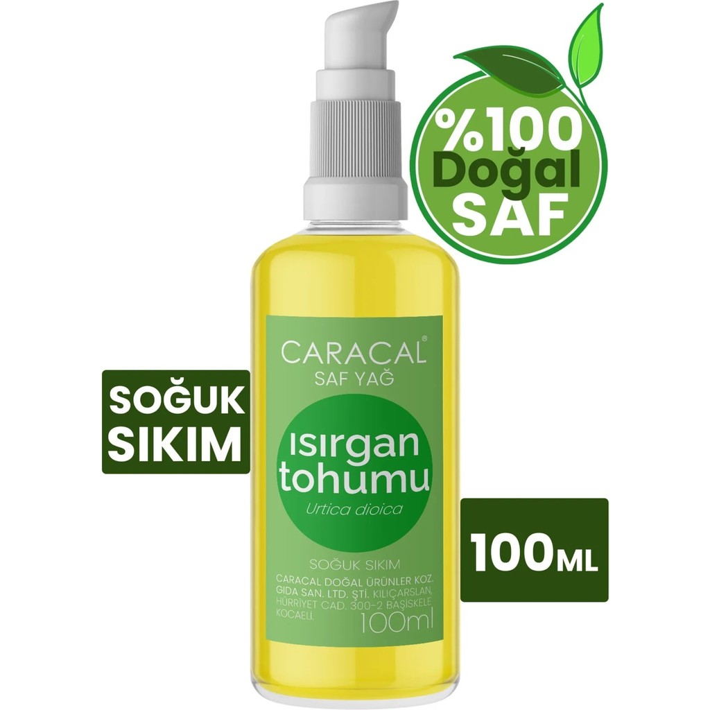 Caracal 100ml Soğuk Sıkım Saf Isırgan Tohumu Yağı Isırgan Yağı Doğal Ve Katkısız Nemlendiriciler Fiyatı
