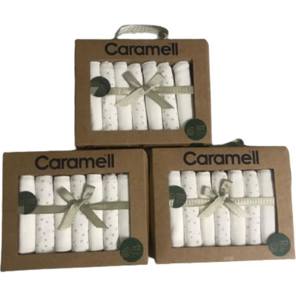 Caramell 7 Li Agız Sılme Mendılı 3 Adet - Beyaz - Eflatun - 1 Yaş ve Üzeri Emzik Fiyatı