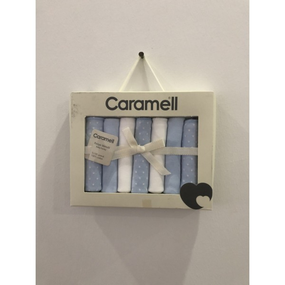 Caramell Caramell7 Licotton Ağız Mendili - 0 - 2 Yaş - Beyaz - Mavi Mama Önlüğü Fiyatı