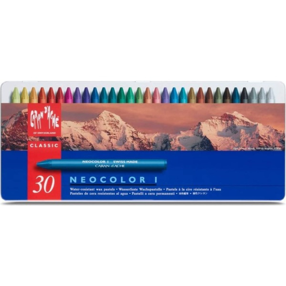 Caran D'ache Neocolor I Wax Pastel Boya - 30 Renk Pastel Boya Fiyatı