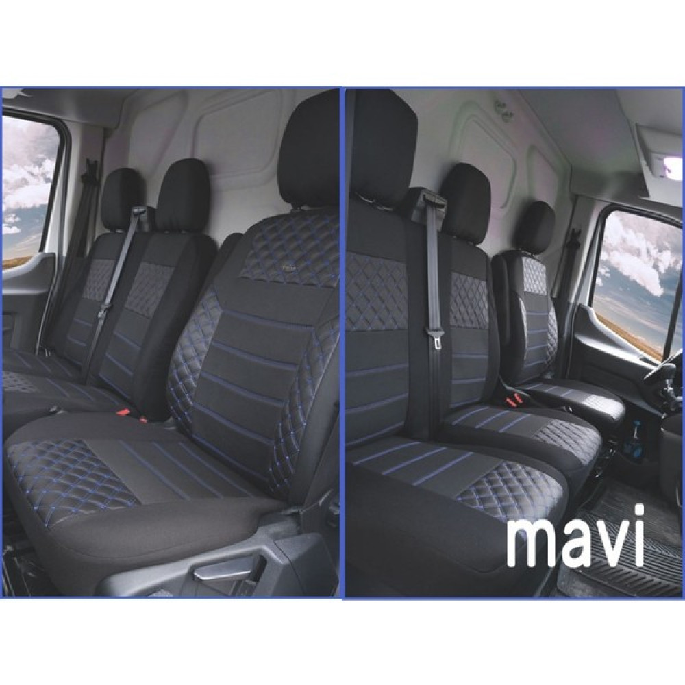 Carat Ford Transit 2014- Ortopedik Oto Koltuk Kılıfı Ön 2+1 - Mavi Oto Boyaları Fiyatı