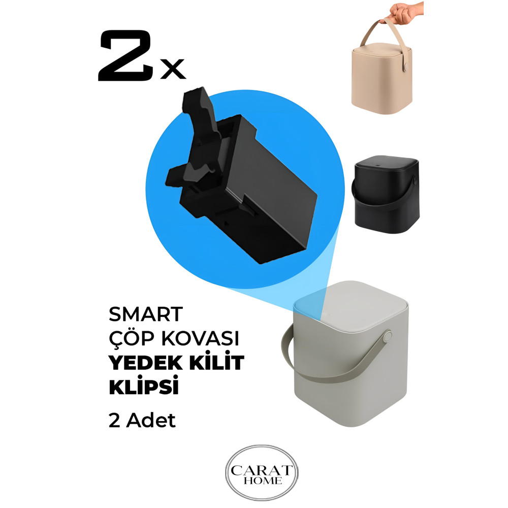 Carat Home Smart Çöp Kovası Yedek Kilit Klipsi 2 Adet Mobilya & Dekorasyon Fiyatı