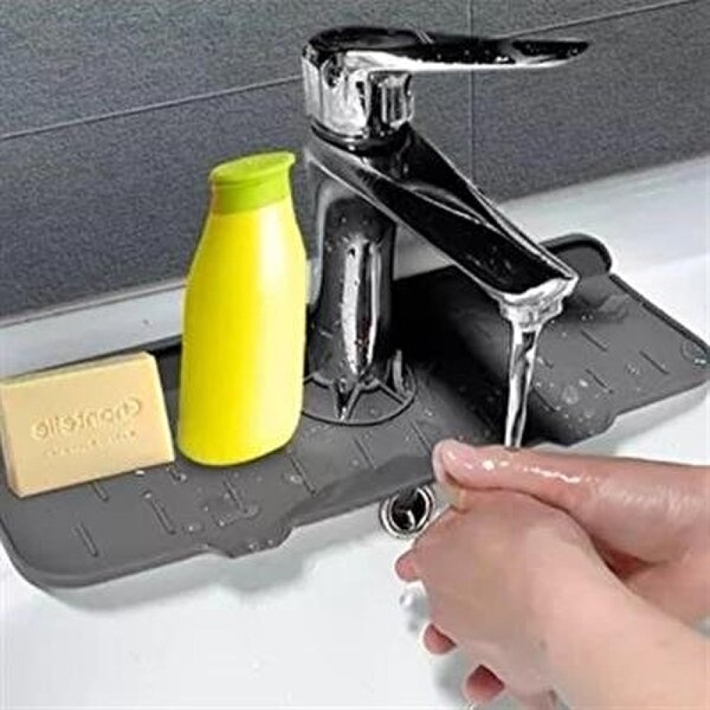 Carbon Case Carboncase® Lavabo Için Silikon Esnek Mat Musluk Sapı Damlama Tutucu Raf Mutfak Tezgahı Sıçrama Koruma Hediyelik Eşya Fiyatı