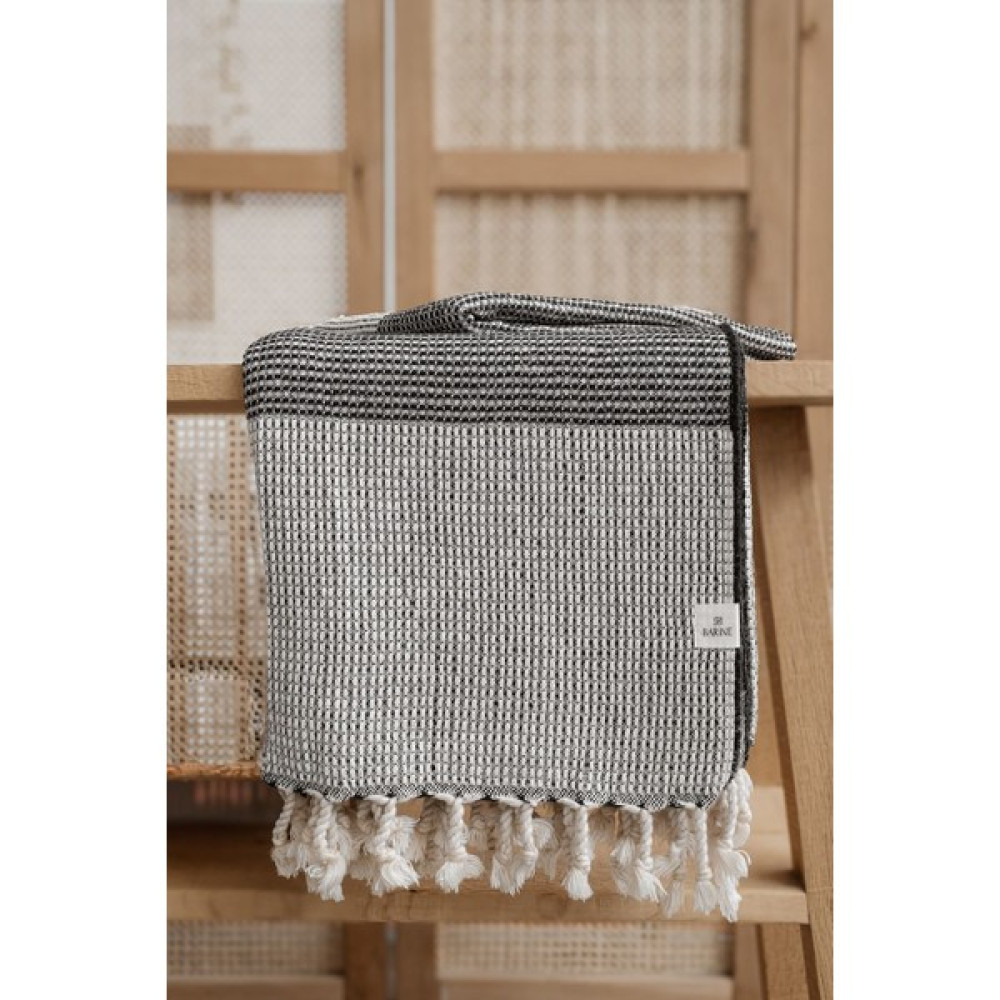Carbon Pamuk Koltuk Şalı Siyah 130 x 170 - 130 x 170 cm Koltuk & Kanepe Örtüsü Fiyatı