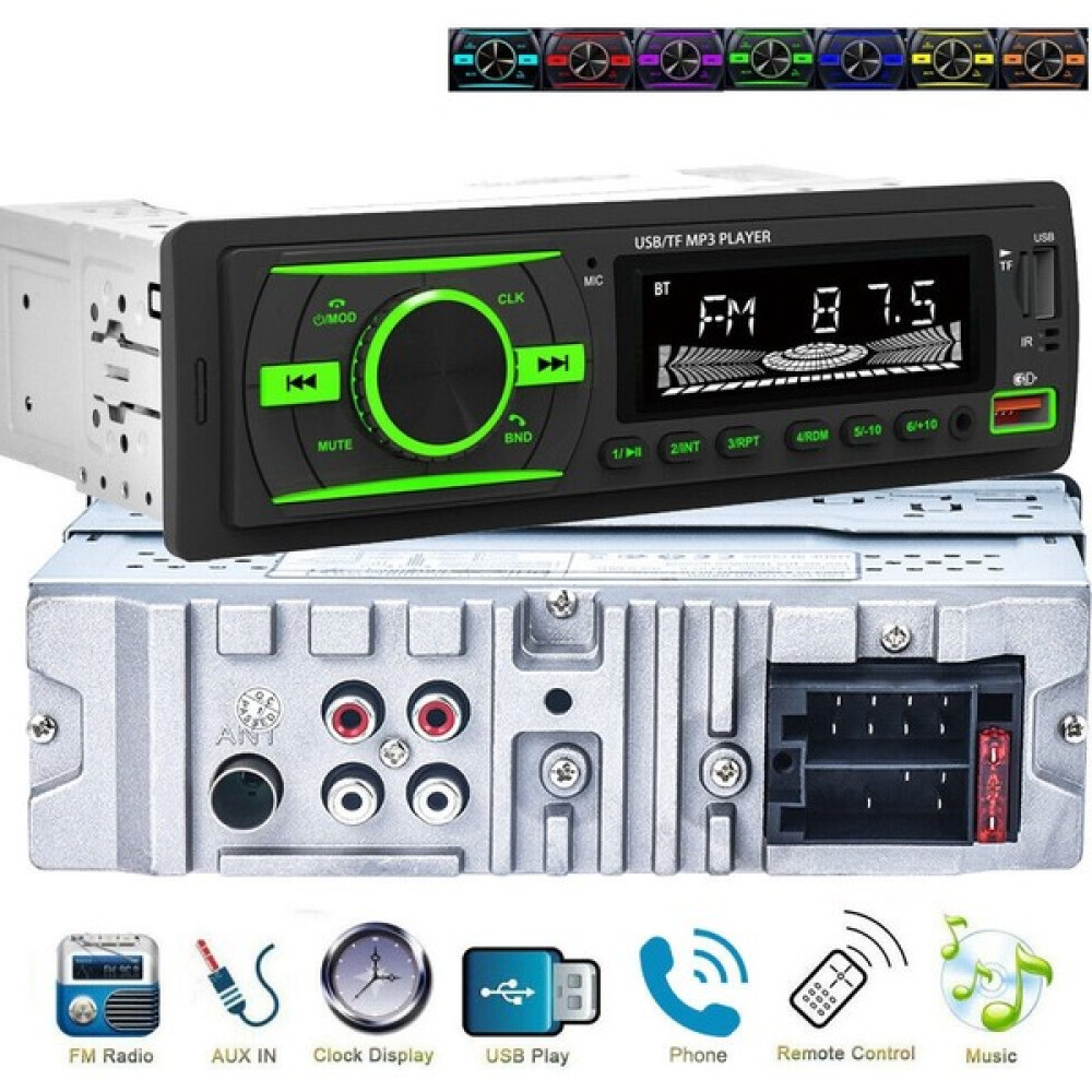 Carboon Car-38 2023 Özel Seri 2xusb 7 Renk Oto Teyp Bluetooth Sd Aux Oto Teypleri Fiyatı