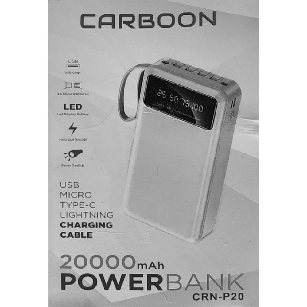 Carboon CRN-P20 20000 Mah Powerbank Oto Boyaları Fiyatı