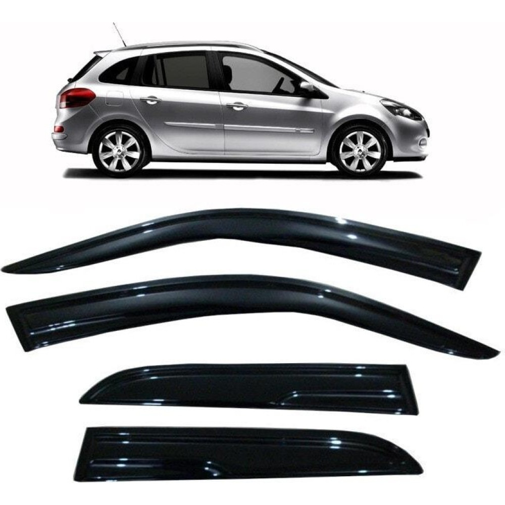 Carda Renault Clio Grandtour Cam Rüzgarlığı Clio 3 Sw 2008-2012 Tam Uyumlu Parlak Siyah Oto Rüzgarlıkları Fiyatı