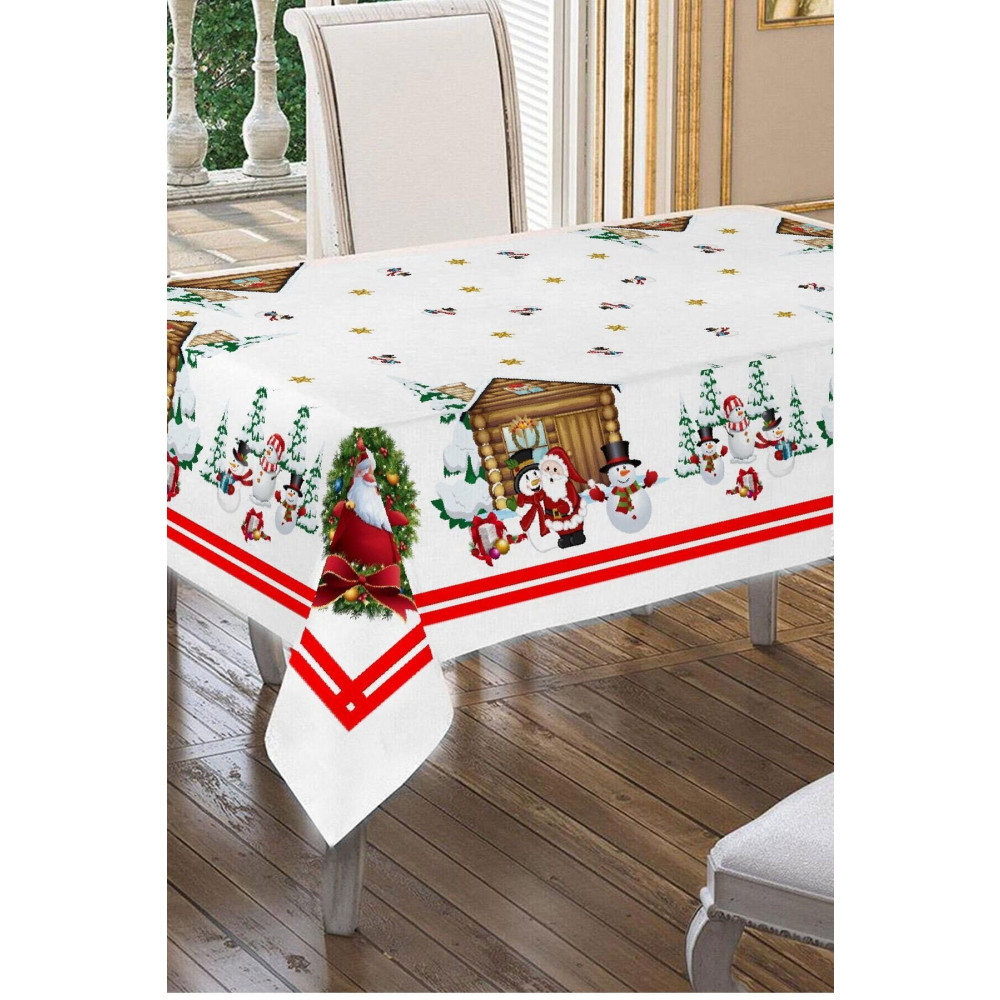 Cardea Merry Christmas Noel Baba Desenli Masa Örtüsü 150 x 260 Beden Masa Örtüsü Fiyatı