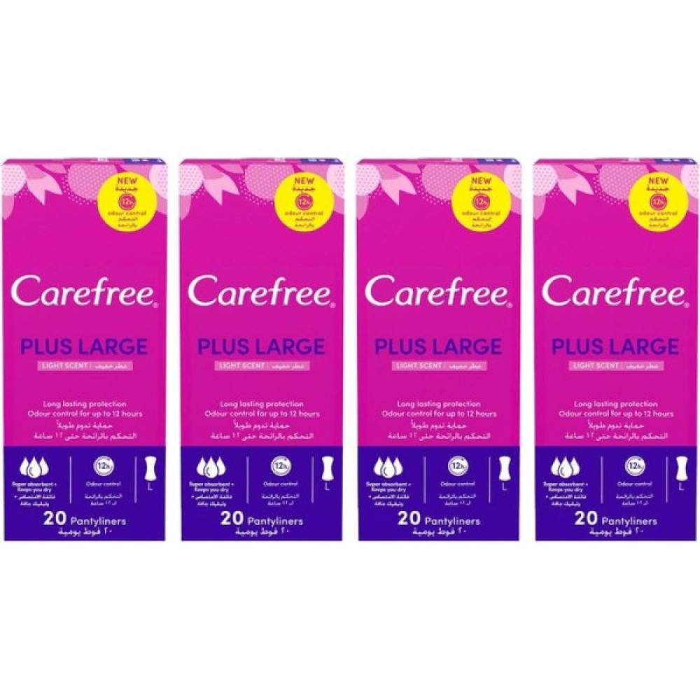 Carefree Günlük Ped Plus Large 20'li 4 Paket (Toplam 80 Adet) - 1 Oto Boyaları Fiyatı