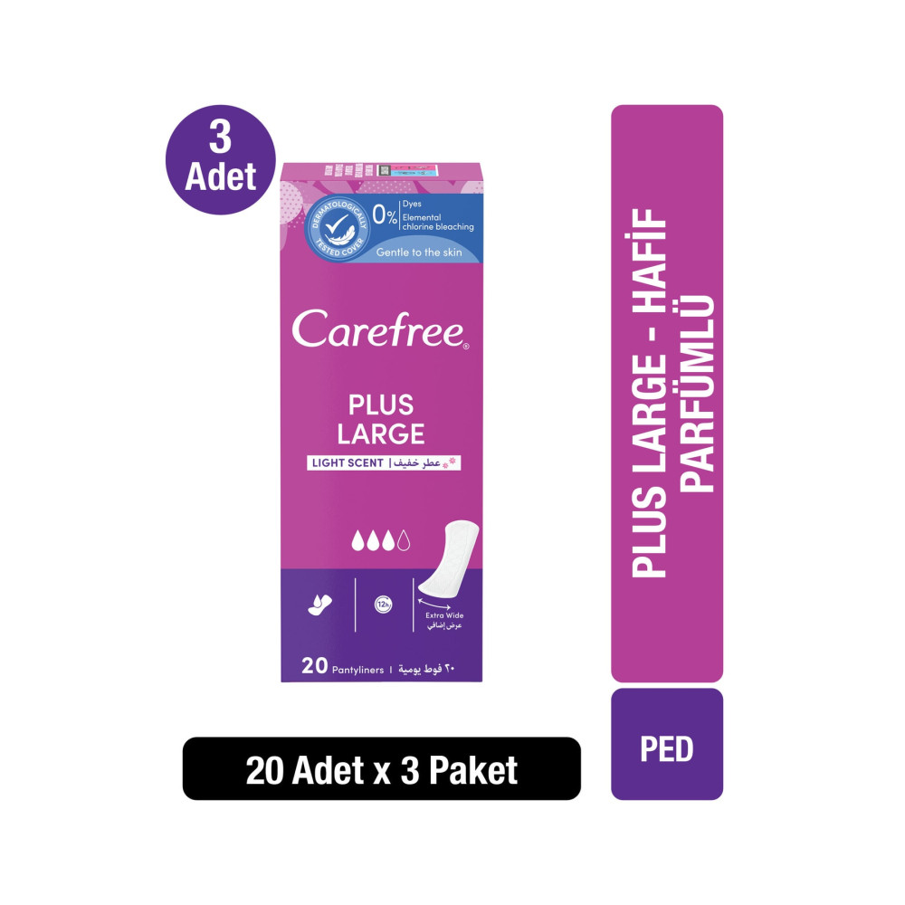 Carefree Refresh Maxi Günlük Ped 20li x 3 Hijyenik Pedler ve Tamponlar Fiyatı
