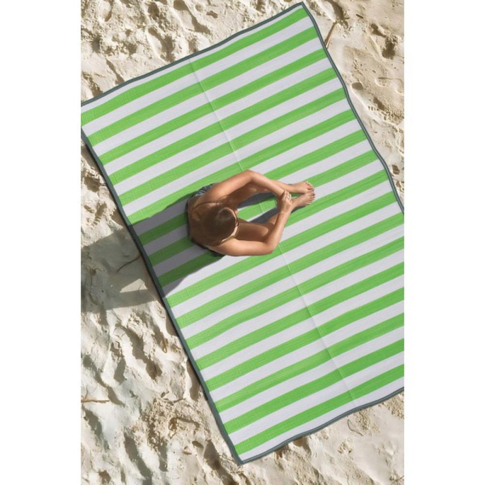 Caretta Home Katlanabilir Plaj Kamp Piknik Bahçe Halısı Balkon Teras Hasır Halı Mat Savan Kilim Karavan Halısı - 150 x 210 cm - Yeşil Kilim Fiyatı