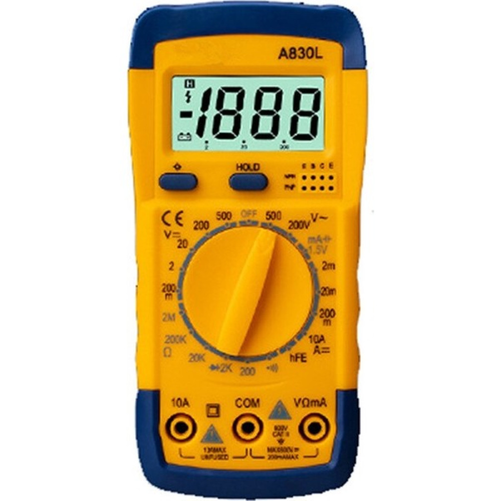 Carino Sarı LCD Dijital Multimetre Taşınabilir Dc Ac Gerilim Akım Ölçer Diyot Transistör Test Probu (Yurt Dışından) Diğer Test ve Ölçüm Cihazları Fiyatı