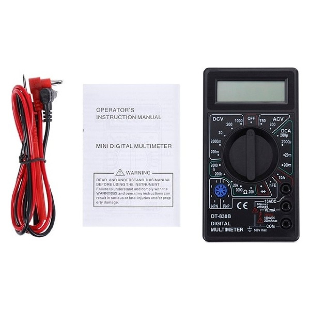Carino Siyah LCD Dijital Multimetre Ac Dc 750 V 1000 V Dijital Mini Multimetre Probu Voltmetre Ampermetre Ohm Tester Metre (Yurt Dışından) Diğer Test ve Ölçüm Cihazları Fiyatı