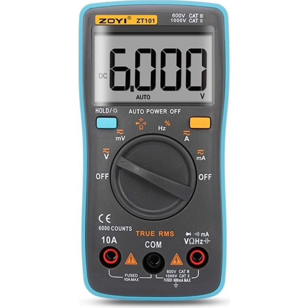 Carino ZT101 Dijital Oto Aralığı Taşınabilir Multimetre 6000 Arka Işık Ampermetre Voltmetre Ohm Metre Sayımı (Yurt Dışından) Diğer Test ve Ölçüm Cihazları Fiyatı