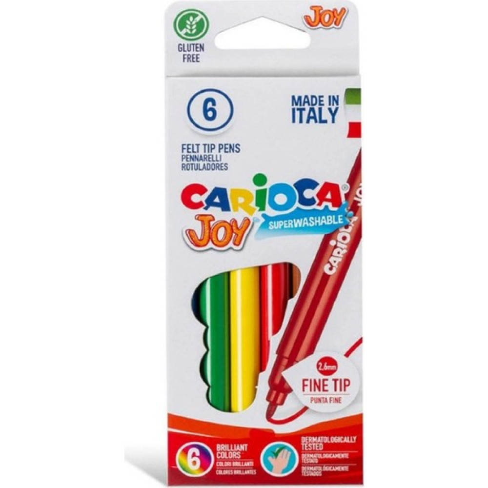 Carioca 40613 Joy Süper Yıkanabilir Keçeli Boya Kalemi 6'lı Keçe Uçlu Kalem Fiyatı