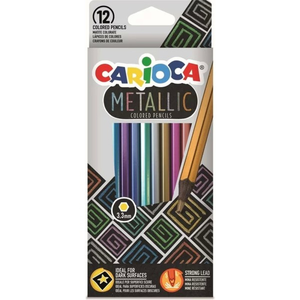 Carioca 43164 Metalik Kuru Boya Kalemi 12 Renk Oto Boyaları Fiyatı