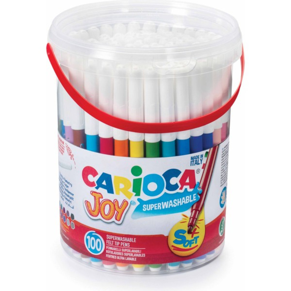 Carioca Joy Süper Yıkanabilir Keçeli Boya Kalemi 100'LÜ Kova Keçe Uçlu Kalem Fiyatı