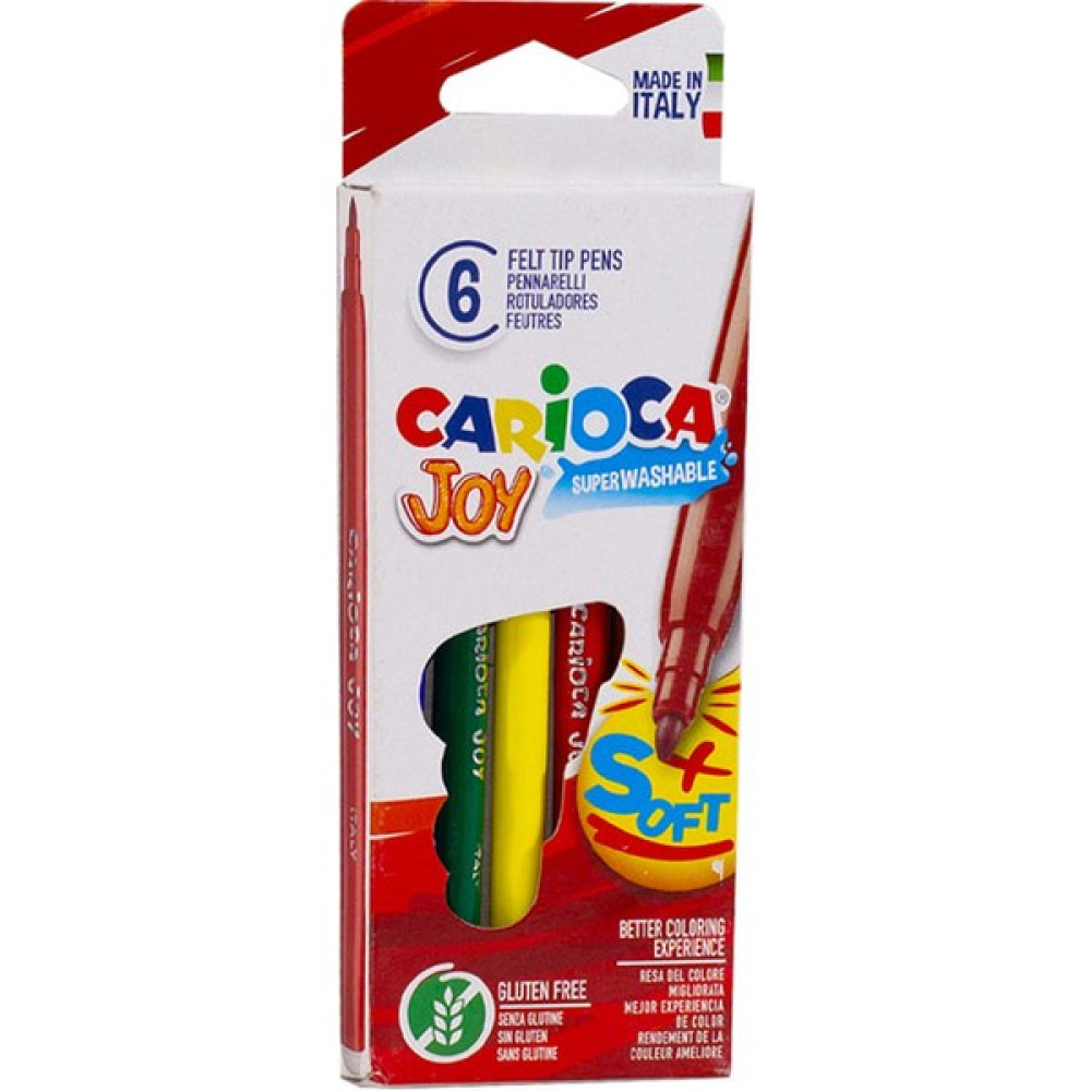 Carioca Joy Süper Yıkanabilir Keçeli Boya Kalemi 6lı Keçe Uçlu Kalem Fiyatı