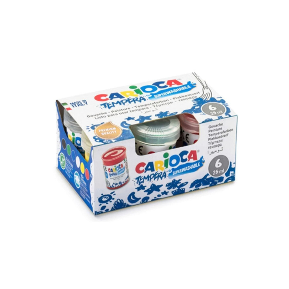 CARIOCA Yıkanabilir Parmak Boyası 25 ml 6lı Yardımcı Malzeme Fiyatı