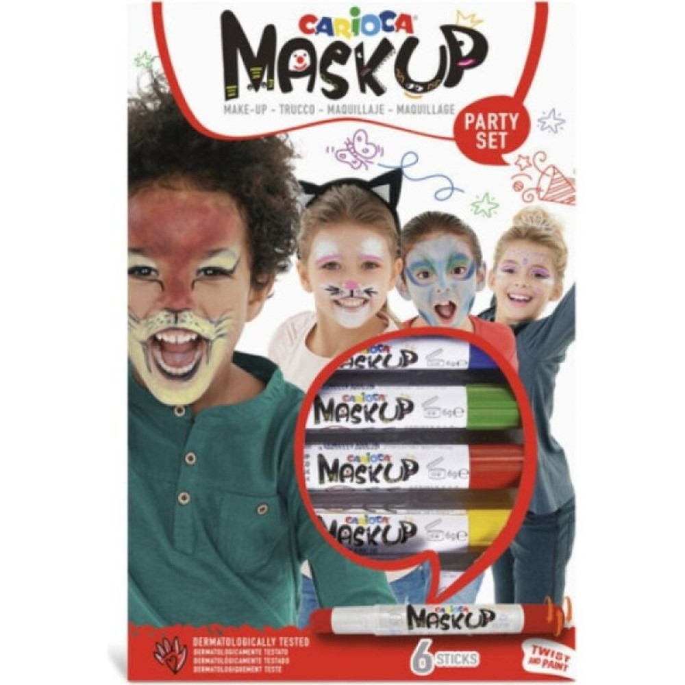 Carioca Yüz Boyası Seti 6 gr 6 Renk - Renkli - 3 Adet Oto Boyaları Fiyatı