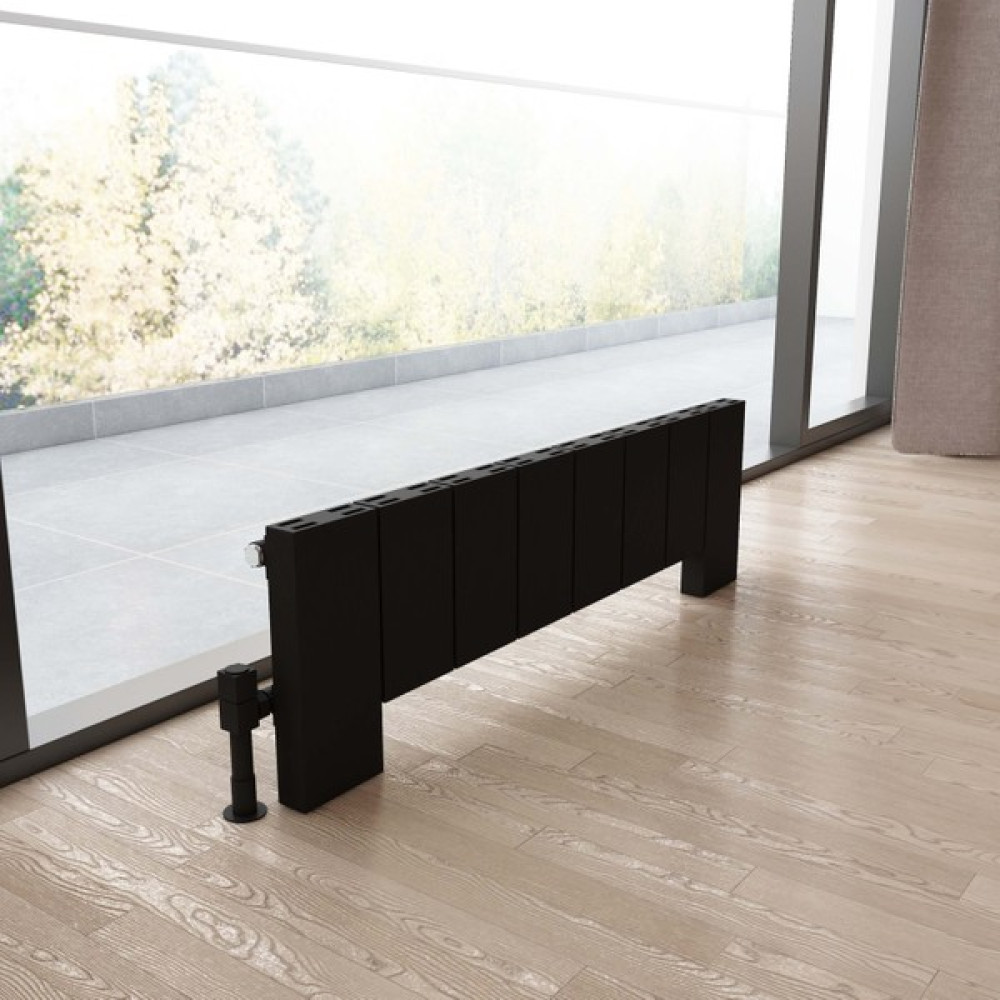 Carisa Elvino Floor Yatay Alüminyum Radyatör Modern Tasarım Siyah 30X99,5 cm Oto Boyaları Fiyatı
