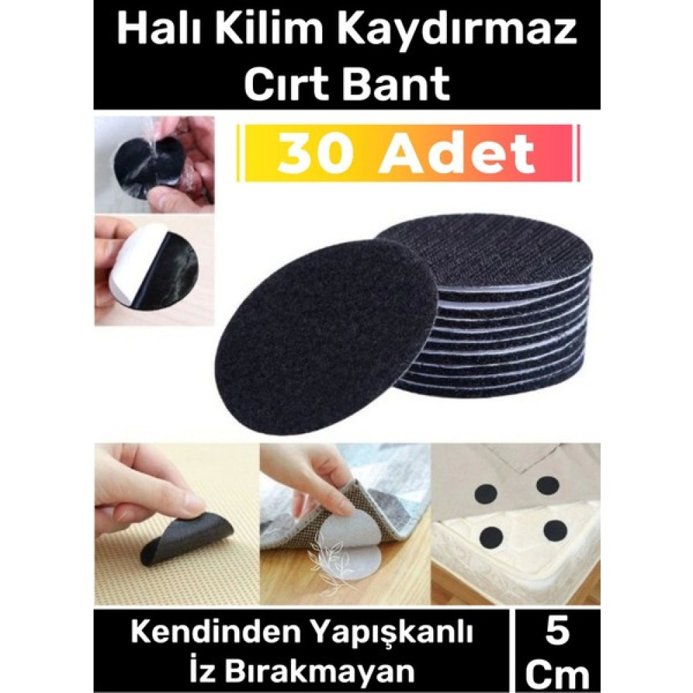 Carlburn Premium Halı Kilim Sabitleyici Koltuk Kaydırmaz Kendinden Yapışkanlı Yıkanabilir 30 Adet Cırt Bant Nalburiye & Hırdavat Fiyatı