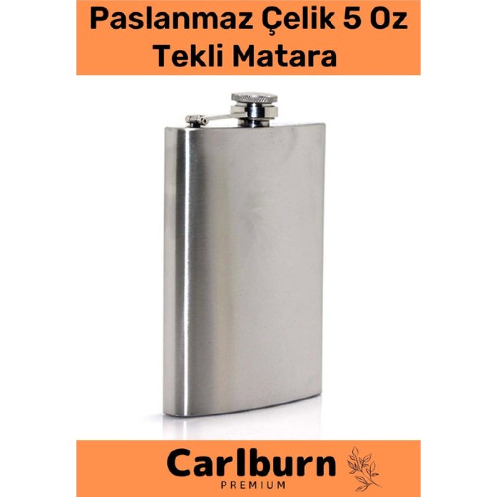 Carlburn Uzun Süre Soğuk Tutan Paslanmaz Çelik 5 Oz Tekli Alkol Konyak Içecek Matara Şişesi - Gümüş Oto Boyaları Fiyatı