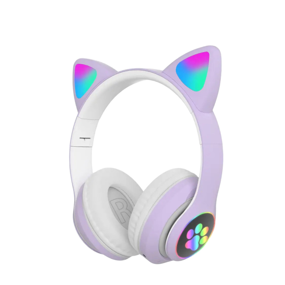 CARLOTA Kablosuz Bluetooth 5.0 Led Işıklı Kedili Kulaklık Hediye ios Android Uyumlu 8d Stereo Hd Ses Kulak Üstü Kulaklık Fiyatı