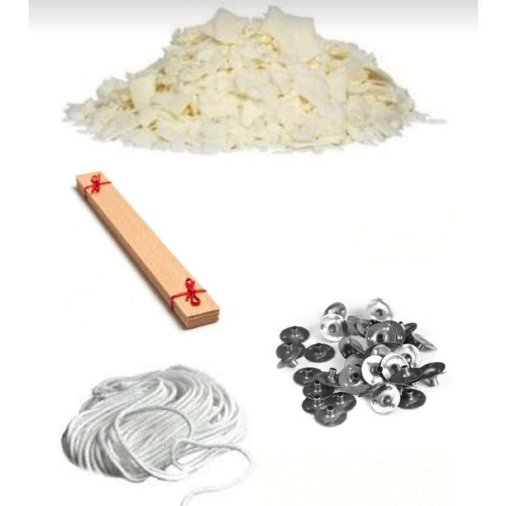 Carmelina Soya Mum Başlangıç Seti 2 (Soya Wax-Ahşap Fitil-Çıt Çıt ) - Krem Rengi - 1 Adet Dekoratif Mum Fiyatı