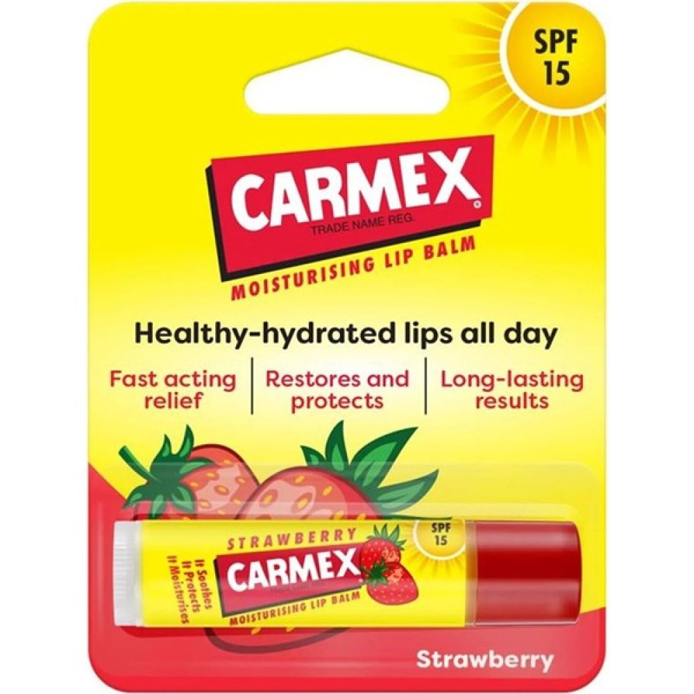 Carmex Stıck Dudak Balmı Çilek SPF15 4.25G Rujlar & Dudak Parlatıcıları Fiyatı