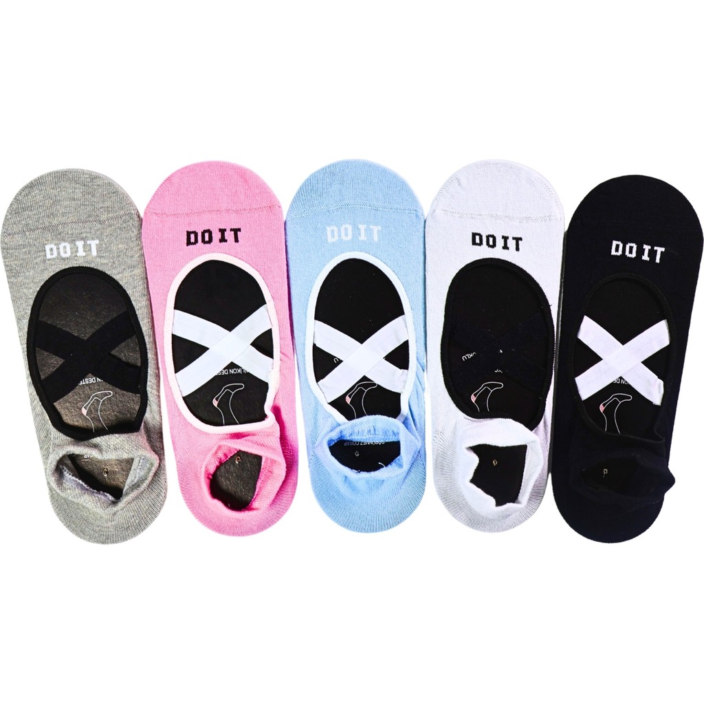 Carnaval Socks Kaymaz Tabanlı Pilates Yoga Çorabı 5’li Set – Kadın Balerin Patik Spor Çorap Diğer Fiyatı