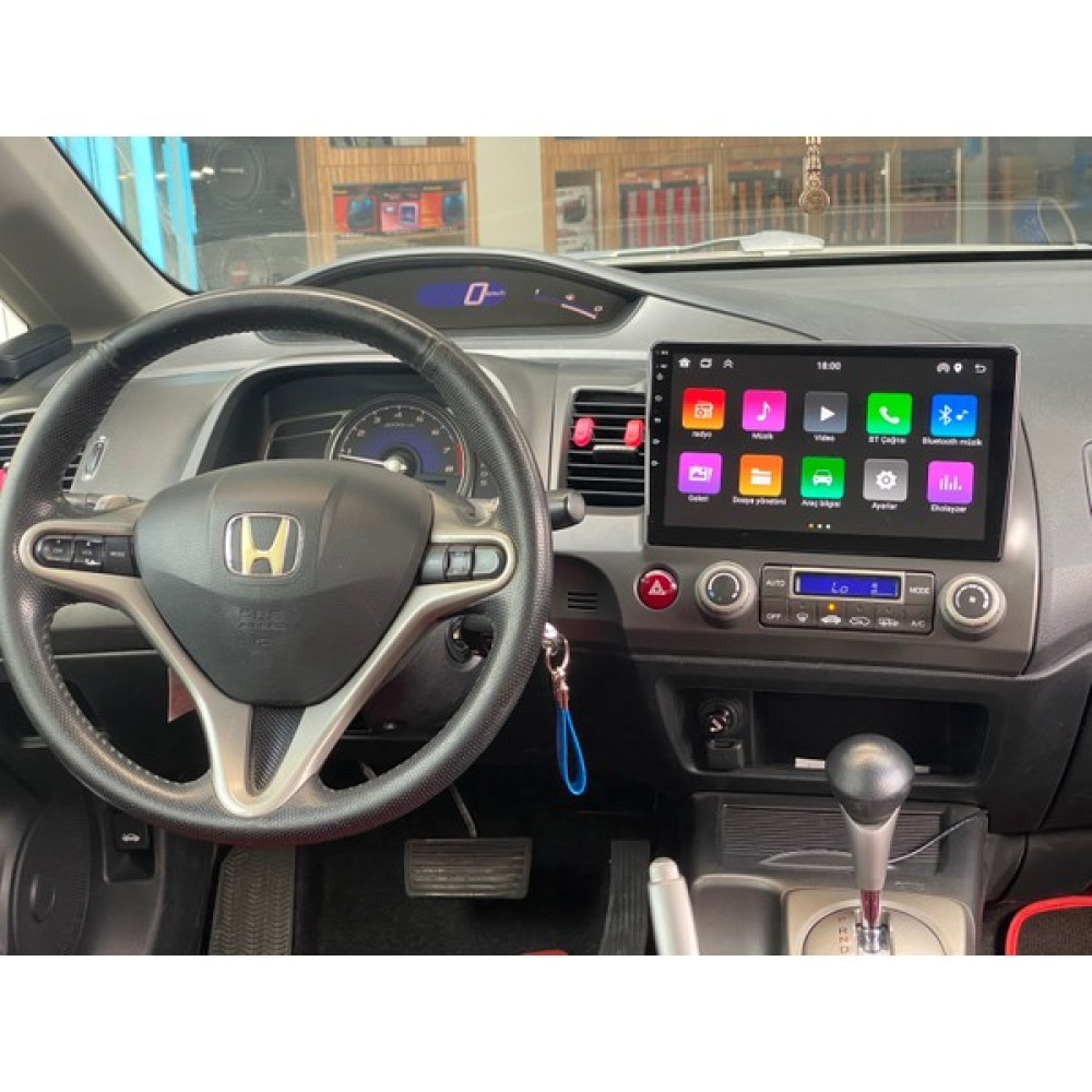Carnavi Honda Civic Fd6 2006-2012 Kablosuz Carplay-Android Auto Multimedya Oto Görüntü Sistemleri Fiyatı