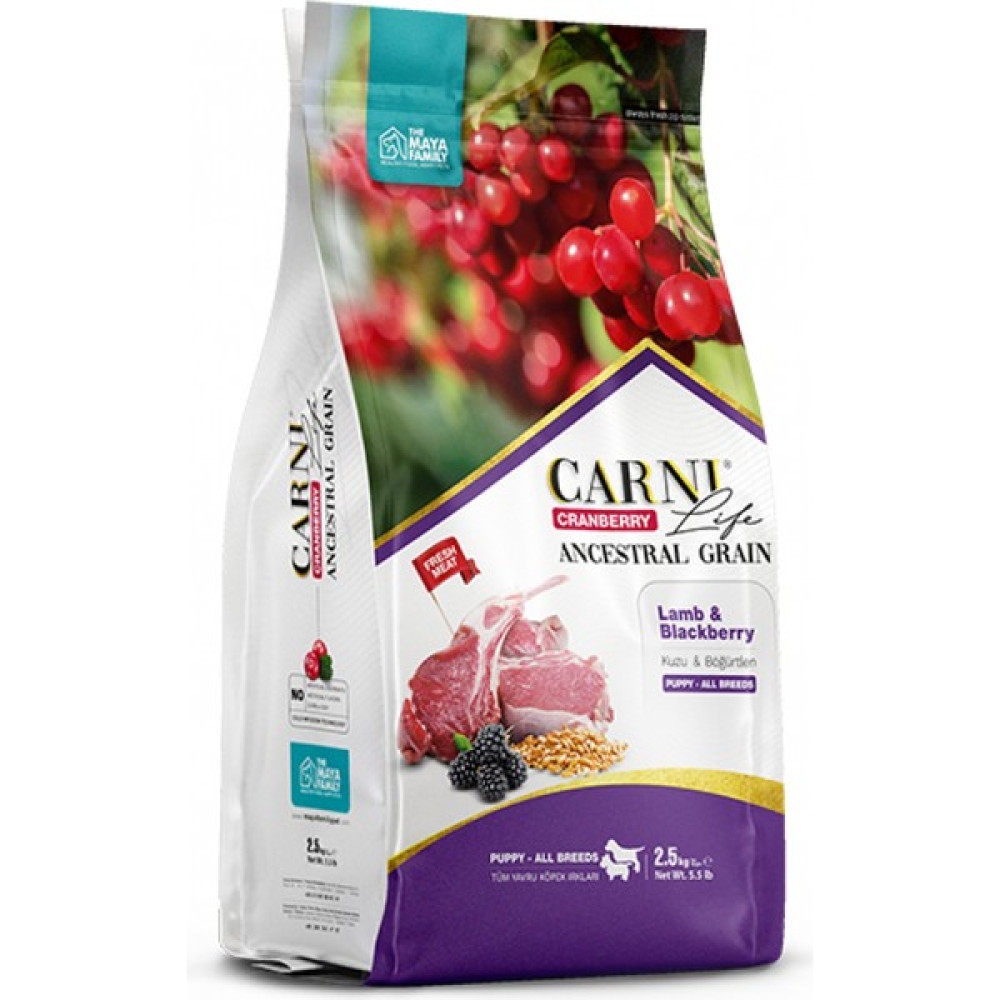 Carni Life Cranberry Kuzu Eti ve Böğürtlenli Yavru Köpek Maması 2,5 kg Evcil Hayvan Ürünleri Fiyatı