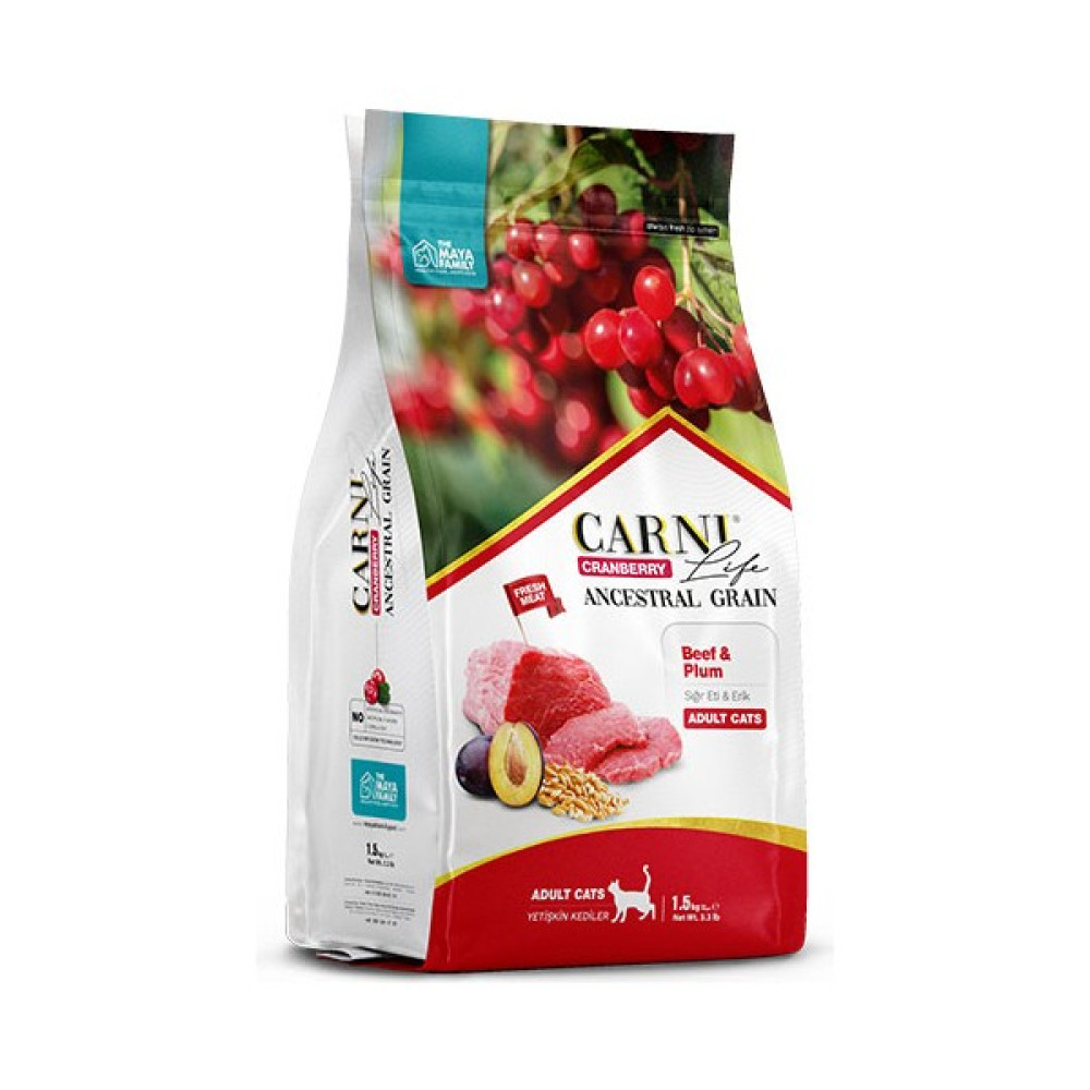 Carni Life Cranberry Sığır Eti ve Erikli Yetişkin Kedi Maması 10 kg Evcil Hayvan Ürünleri Fiyatı