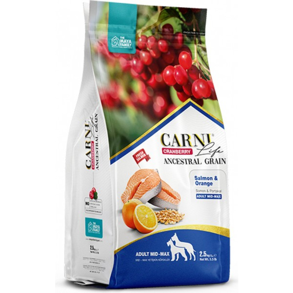 Carni Life Cranberry Somon ve Portakallı Yetişkin Köpek Maması 2,5 kg Evcil Hayvan Ürünleri Fiyatı