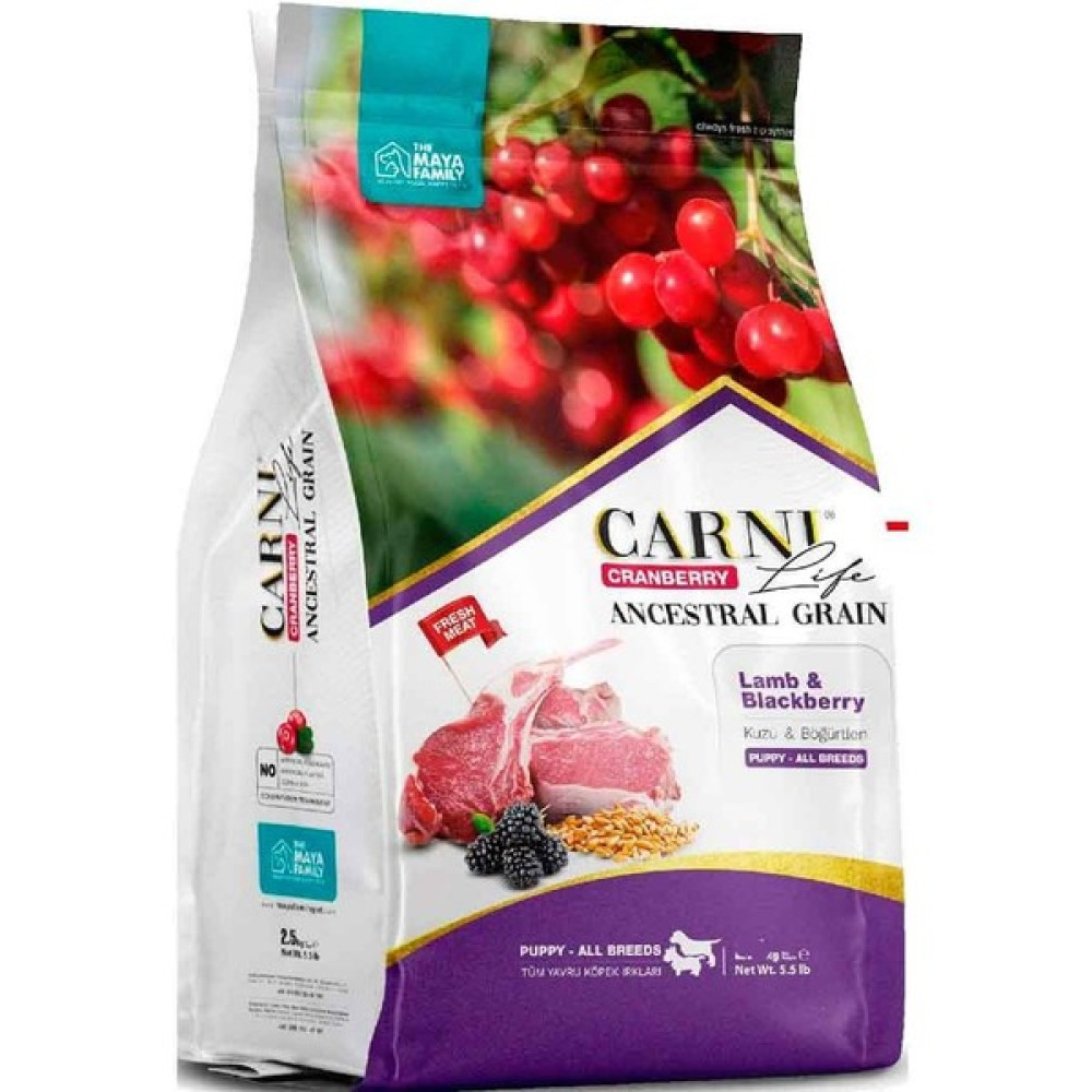 Carni Life Köpek Maması Puppy 12 kg Kuzu Eti Böğütlen Kızılcık Evcil Hayvan Ürünleri Fiyatı