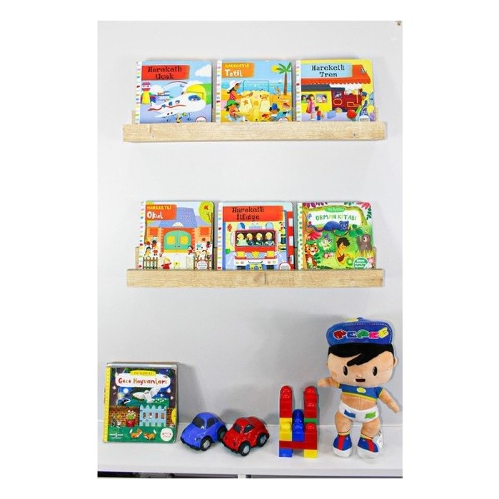 CARNİELLA PAVİA Montessori Çocuk Kitaplığı-Çocuk Duvar Rafı Tekli Kitaplık Fiyatı