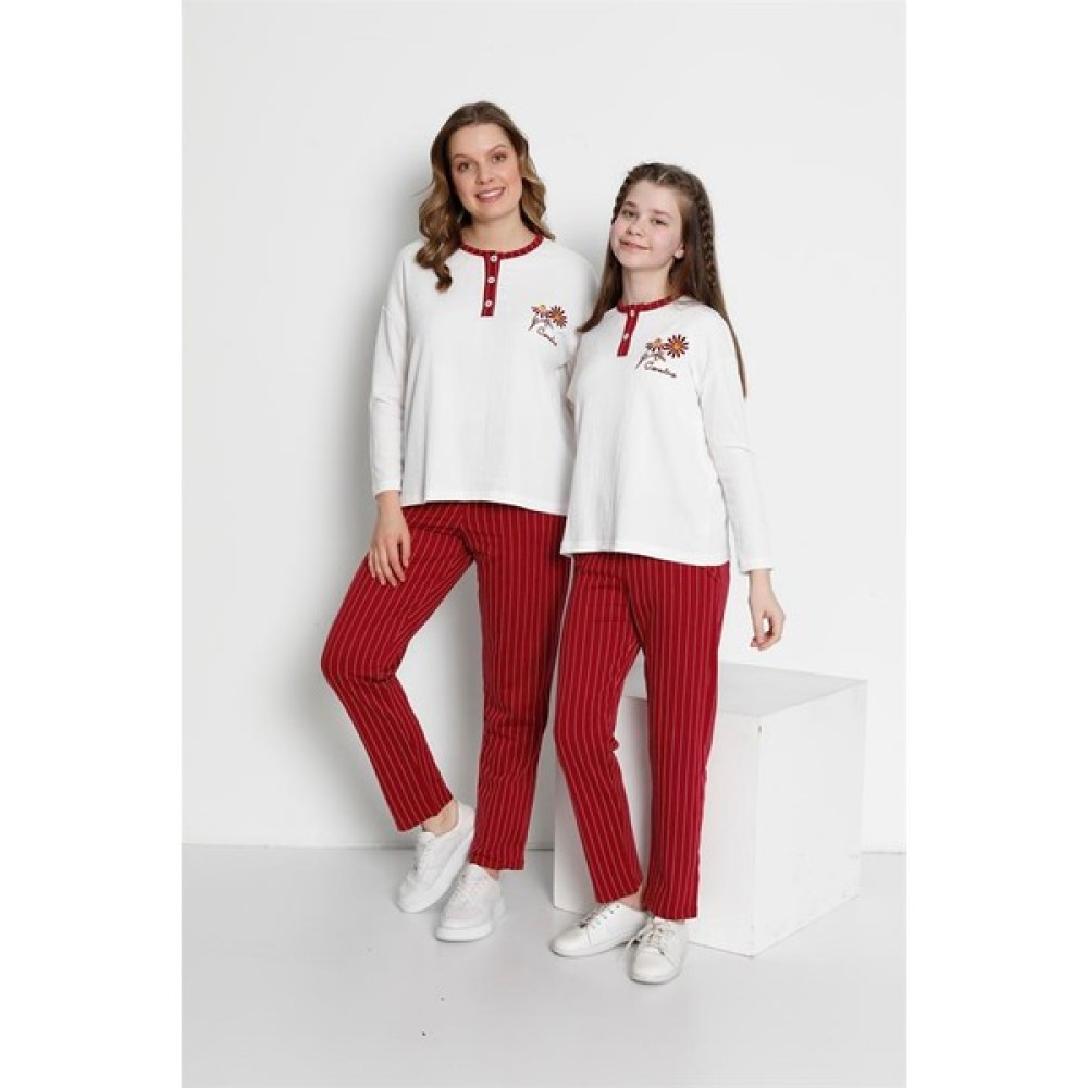 Carollina Sport Anne ve Kızı Kombini Ev Eşofman Takımı Kız Çocuk Pijama Fiyatı