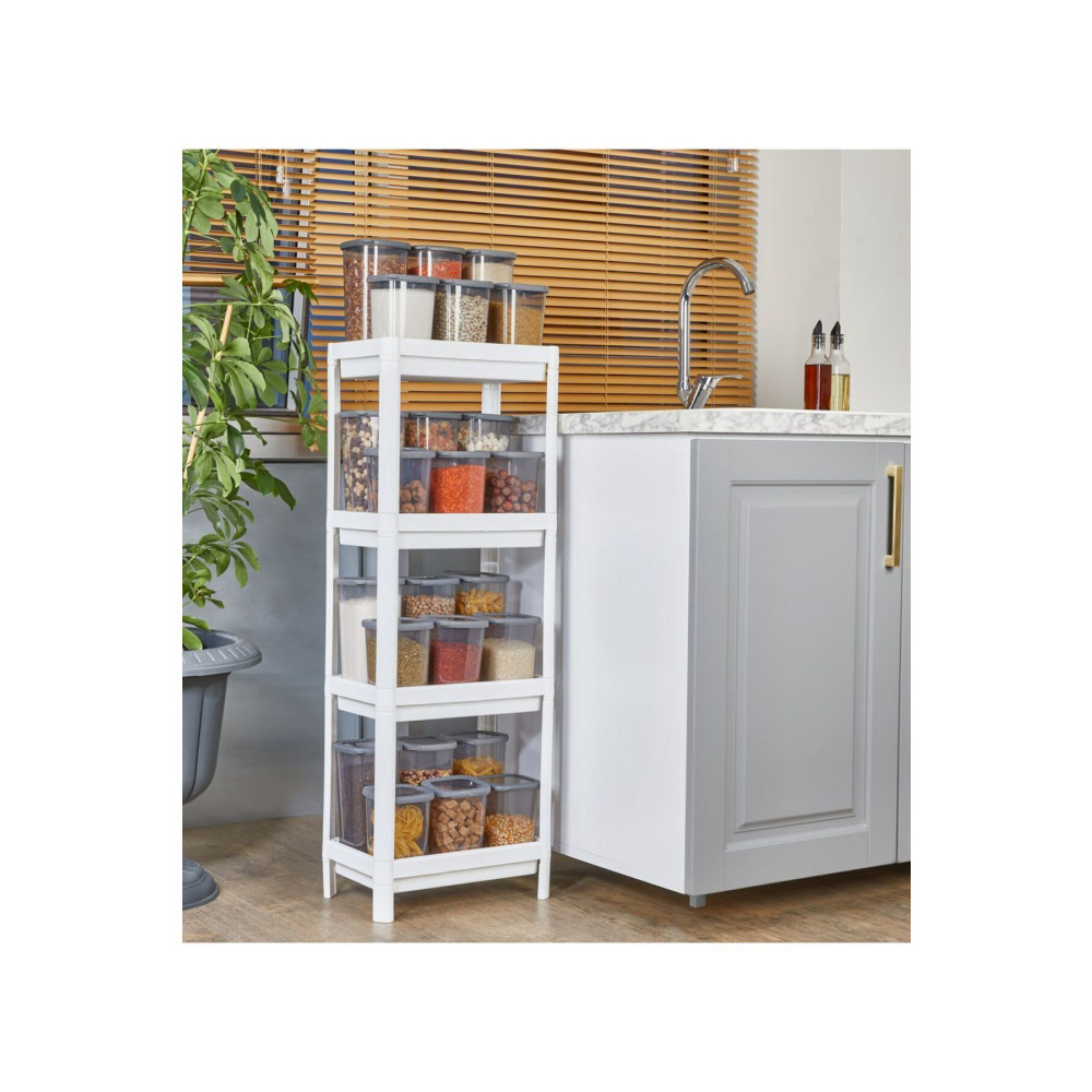 Carpekitchen Beyaz 4 Katlı Raf Ünitesi Banyo Rafı Kozmetik Şampuan Havlu Rafı Banyo Standı Banyo Düzenleyici Raf Banyo Aksesuarları Fiyatı