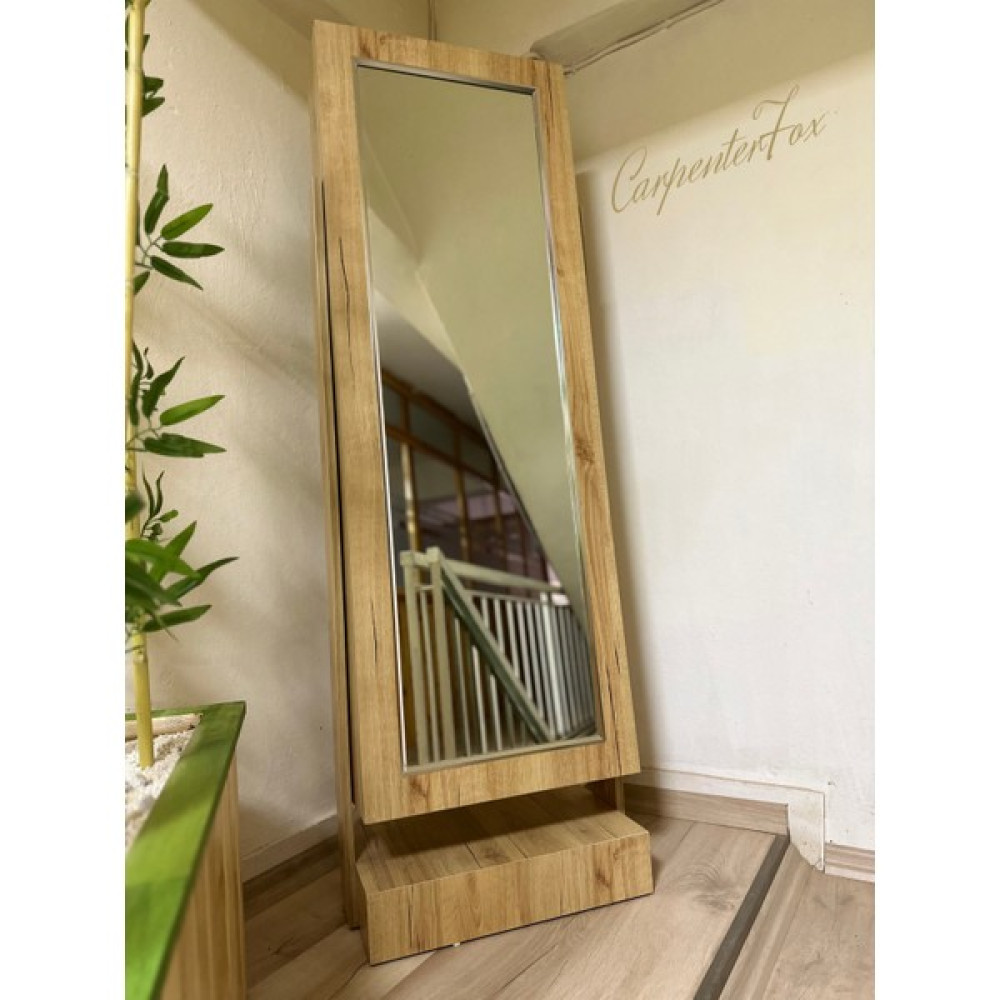 Carpenter Fox Raflı Boy Ayna - Ahşap Ayna Fiyatı