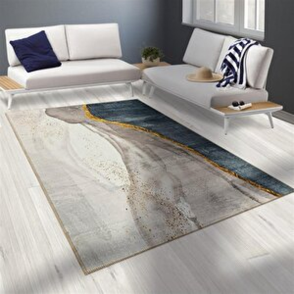Carpettex Bambu Halı İpeksi Yumuşak Su Ve Leke Tutmaz Modern Desenli Renkli 150x230 cm Salon & Oturma Odası Tekstili Fiyatı