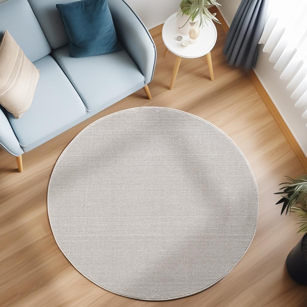 Carpettex Yumuşak Bukleli Sisal Jüt Salon Oturma Odası Krem Renkli Yuvarlak Halı - 160 cm SSD / Solid State Drive Fiyatı