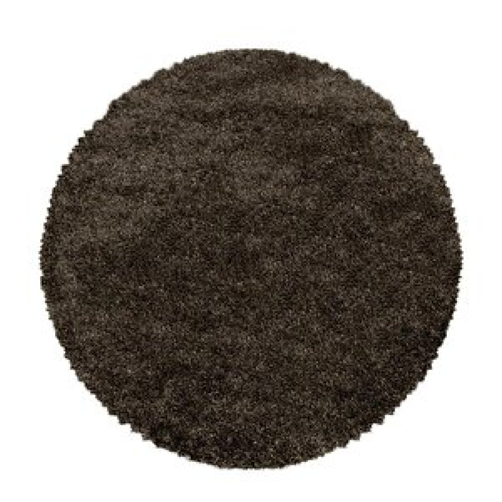 Carpettex Yuvarlak Süpersoft Yumuşak Shaggy Halı 3 Cm Hav Yüksekliği Düz Kahverengi 160 cm Salon Halısı Fiyatı