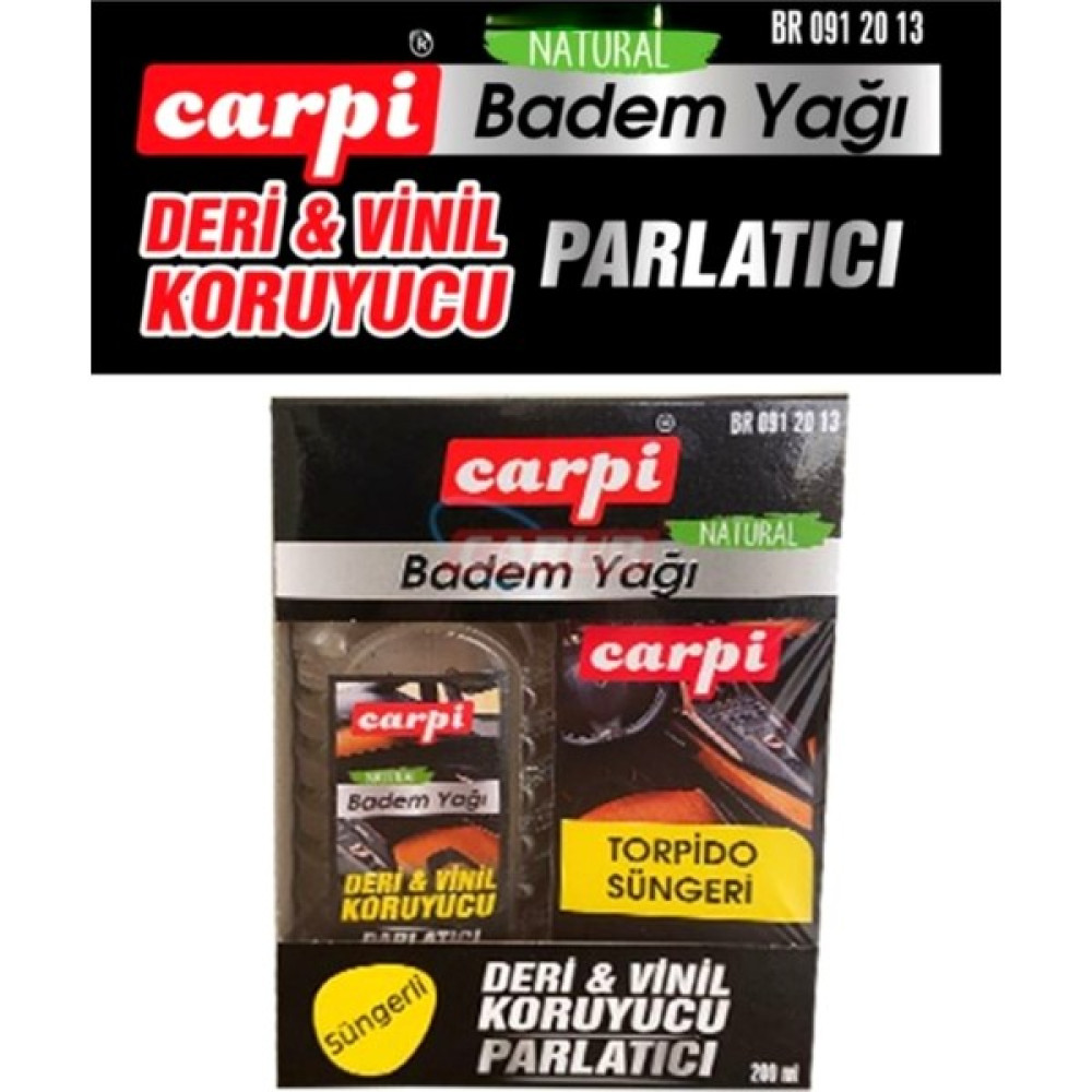Carpi Lastik Parlatıcı Vinil Deri Koruyucu Badem Yağı-Süngerli 200ML Oto Dış Aksesuar & Yedek Parça Fiyatı
